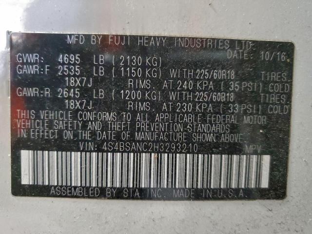 Subaru Outback 2.5i Limited Image 11