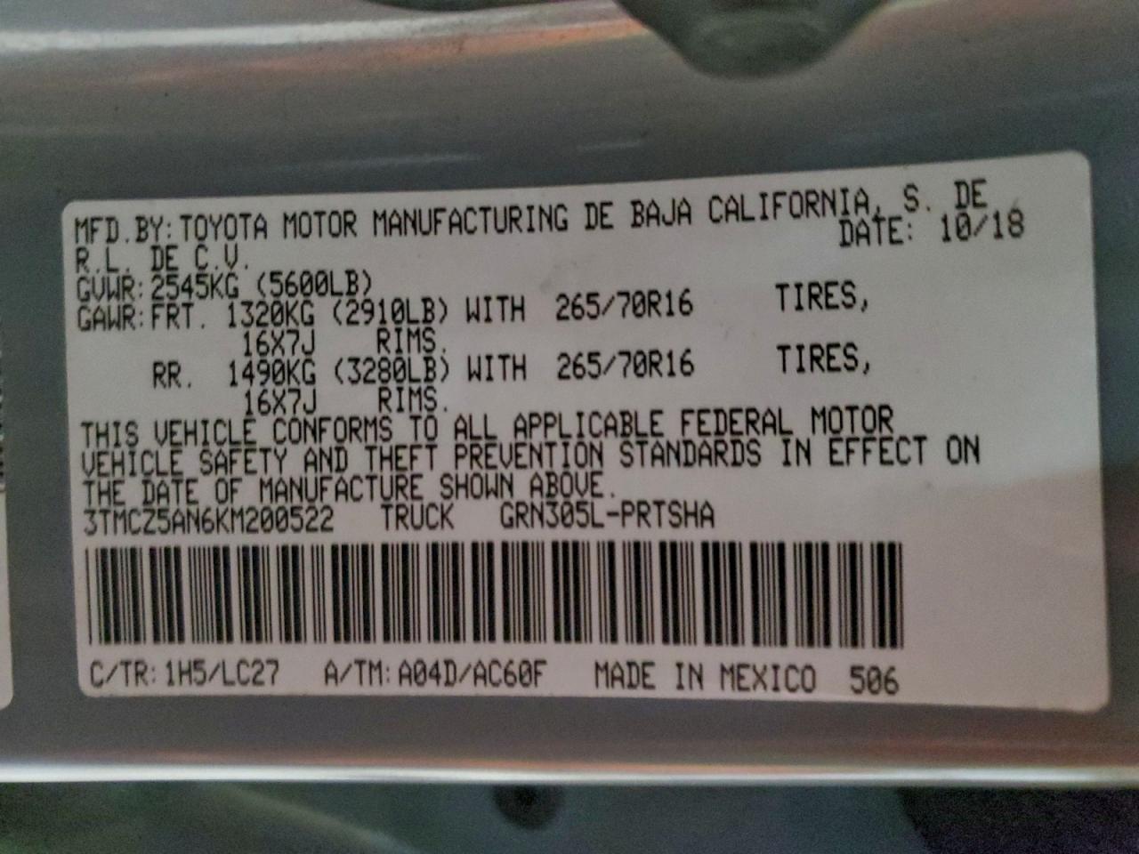 Toyota Tacoma Double Cab Image 12