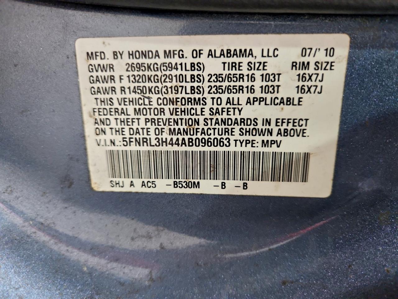 Honda Odyssey Ex Image 3