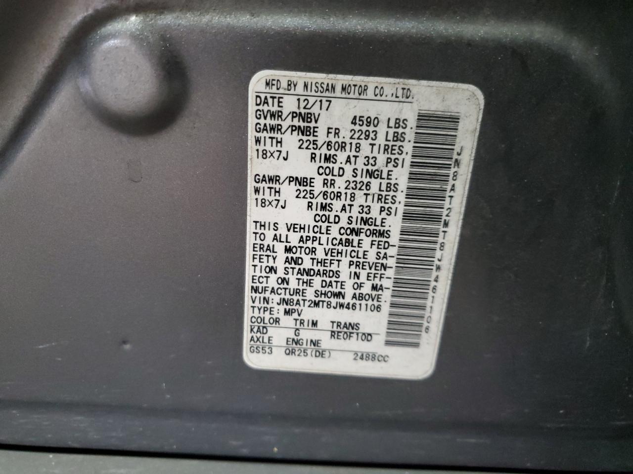 Nissan Rogue S Image 5