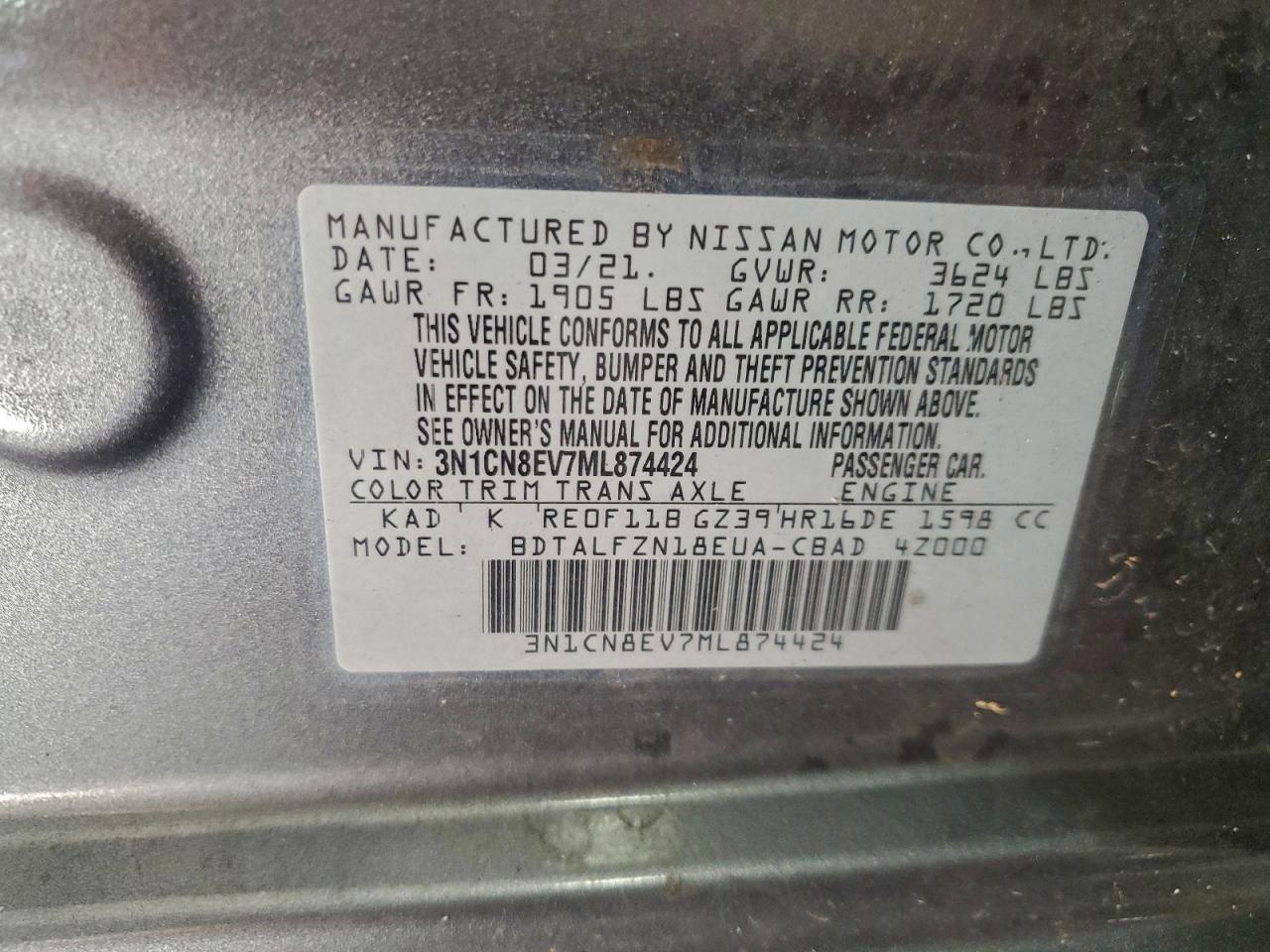 Nissan Versa Sv Image 5