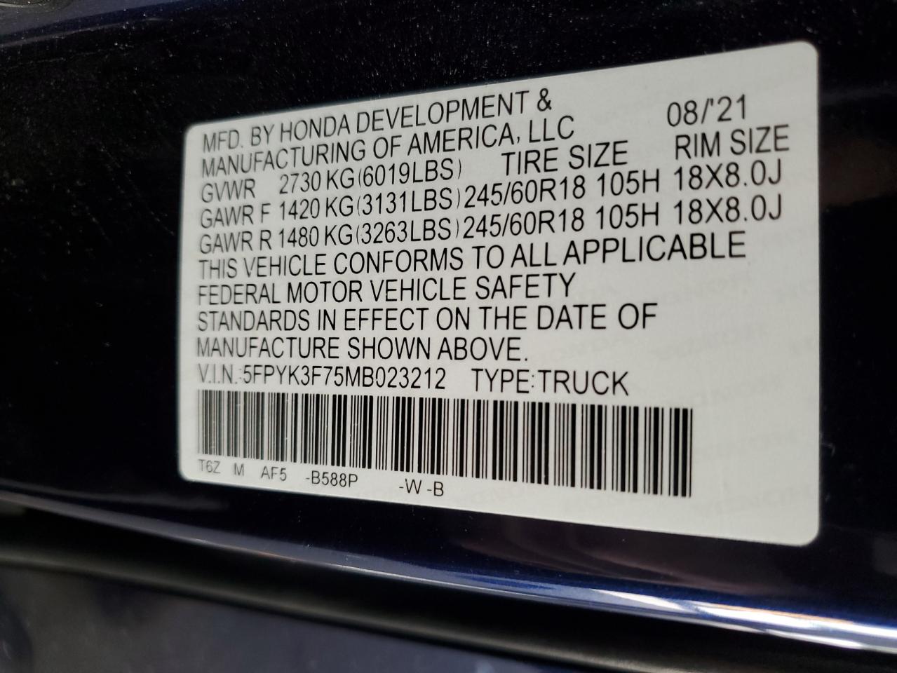 Honda Ridgeline Rtl Image 10